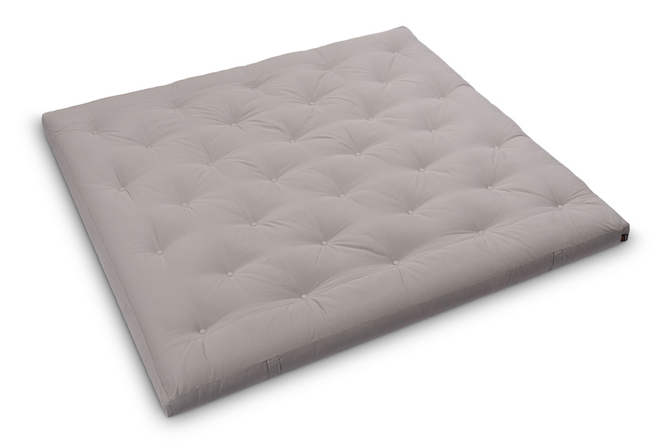 Matelas 180x200 naturel avec latex - Futon Slim Duo Latex - Pascall Gris