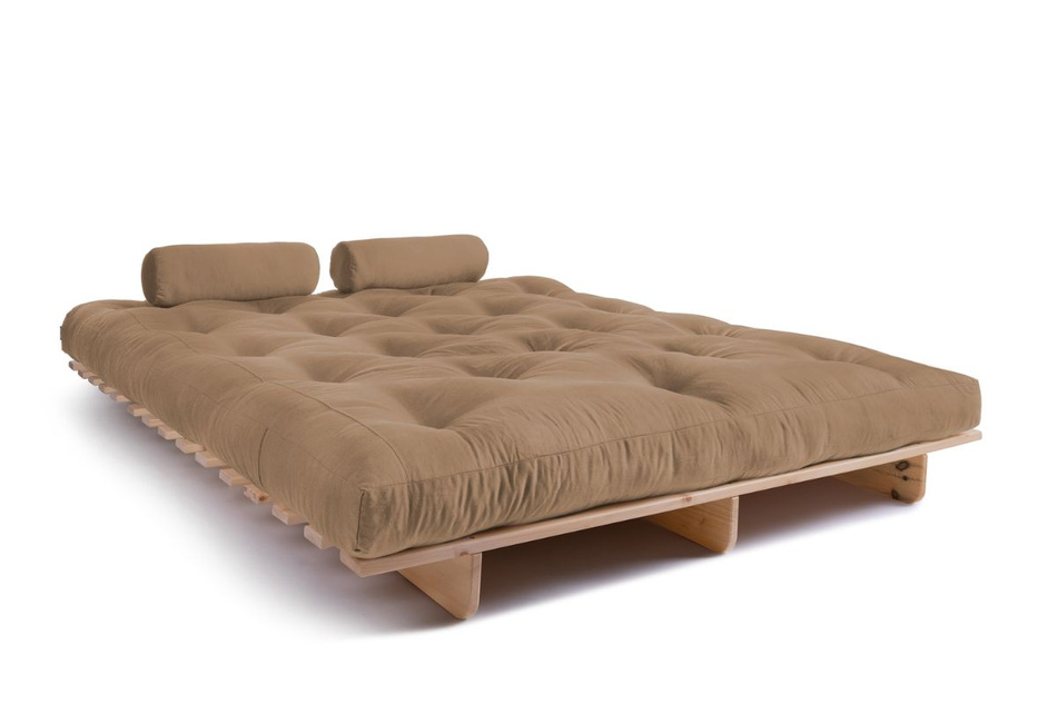 Canapé lit 160x200 - Slim Basic Classic - Pascall Futon Beige