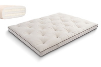 Matelas Futon 160x200 naturel avec latex - Slim Duo Latex Kedro - Pascall Lin