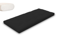 Matelas 90x200 naturel - Futon Slim Natural - Pascall Noir