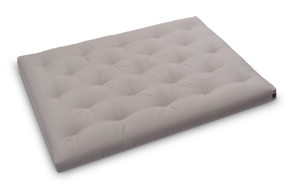 Matelas 140x200 naturel avec latex - Futon Slim Latex - Pascall Gris