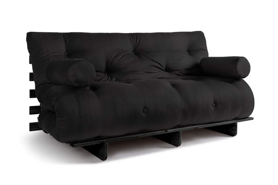 Canapé lit 160x200 - Slim Exclusive Black - Pascall Futon Noir