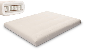 Matelas 160x200 naturel - Futon Hybrid Pocket H4 - Pascall Ecru