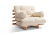 Canapé de jardin 90×200 cm dépliable – Freedom Classic – Pascall Futon Beige