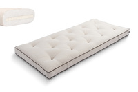 Matelas 90x200 naturel avec latex - Futon Slim Latex Kedro - Pascall Lin