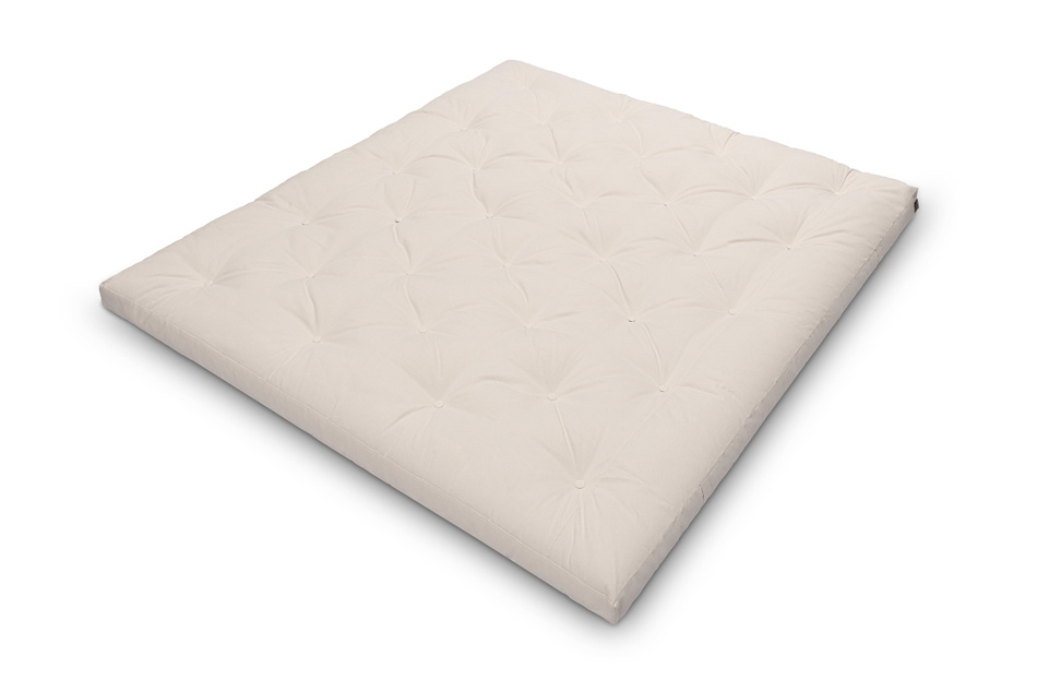 Matelas 180x200 naturel avec latex - Futon Slim Latex - Pascall Kaki