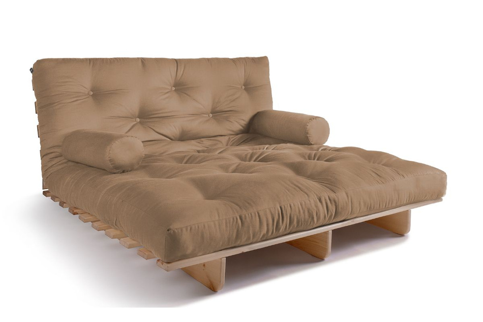Canapé lit 140x200 - Slim Exclusive Classic - Pascall Futon Beige