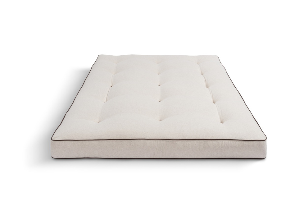 Matelas 120x200 naturel avec latex - Futon Medium Latex - Pascall Kedro Lin