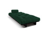 Canapé lit 90x200 - Slim Comfort Black - Pascall Futon Vert Bouteille