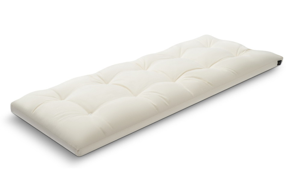Matelas 80x200 naturel - Futon Pascall Travel Natural Gris Clair