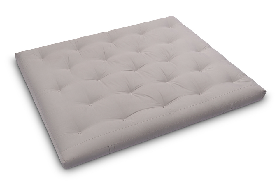 Matelas 160x200 naturel avec latex - Futon Slim Duo Latex - Pascall Gris