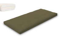 Matelas 90x200 naturel avec latex - Futon Slim Latex - Pascall Kaki