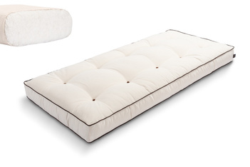 Matelas 90x200 naturel - Futon Medium Natural Kedro - Pascall Ecru