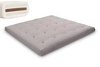 Gris \ Coton non tissé + 3 cm de couche de noix de coco + 2 x 3 cm de couche de latex \ 200x200 cm