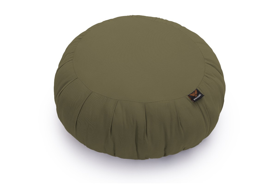 Coussin de méditation Zafu 25x50 - Pascall Kaki