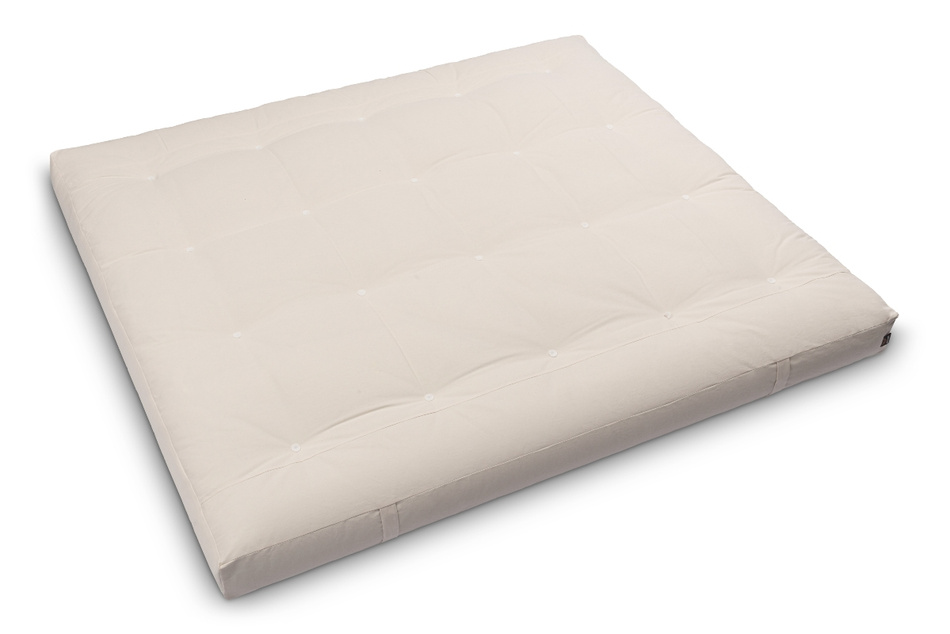 Matelas 180x200 naturel avec latex et 2x coco- Futon Comfort Relax Hard - Pascall Ecru