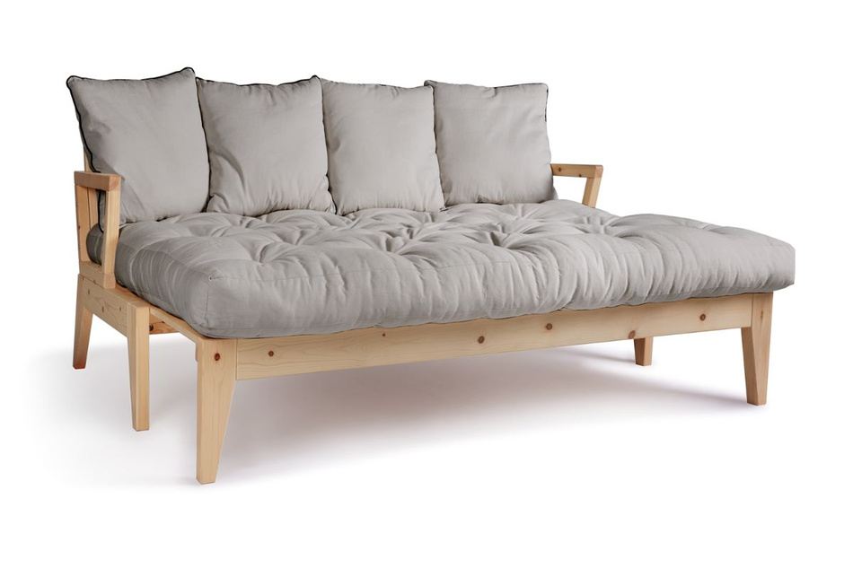 Canapé lit 200 cm - Sakura - Pascall Futon Gris Clair