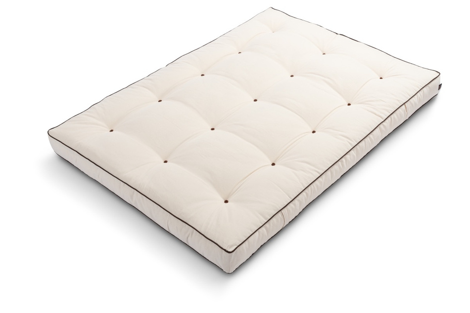 Matelas 120x200 naturel avec latex - Futon Medium Duo Latex - Pascall Kedro Ecru