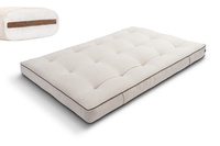 Matelas 120x200 naturel avec coco - Futon Medium Coco - Pascall Kedro Lin