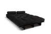 Canapé lit 120x200 - Slim Exclusive Black - Pascall Futon Noir
