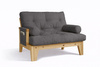 Fauteuil Sakura - Pascall Futon Gris