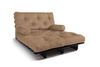 Canapé lit 120x200 - Slim Basic Black - Pascall Futon Beige