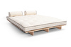 Canapé lit 140x200 - Slim Basic Kedro Classic - Pascall Futon Ecru