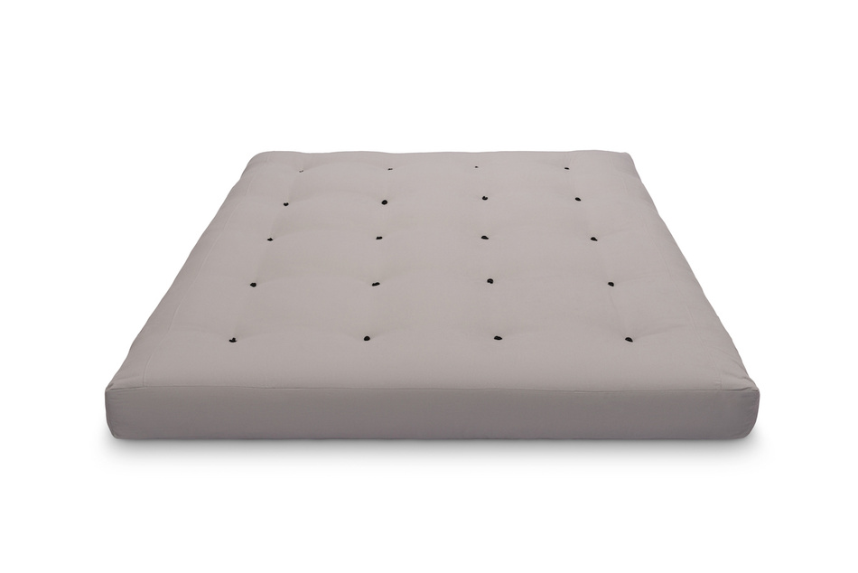 Matelas 160x200 naturel avec latex et 2x coco- Futon Comfort Relax Hard - Pascall Gris