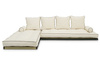 Canape d’angle Tatami Medium Latex Kedro 70x200 - Pascall Futon Ecru