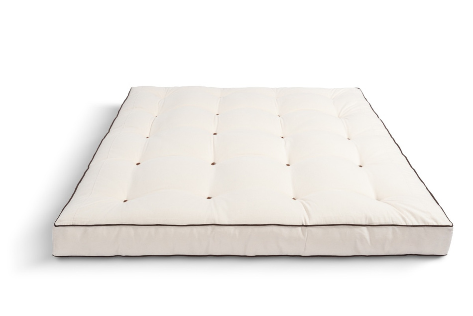 Matelas 200x200 naturel avec coco - Futon Medium Coco - Pascall Kedro Ecru