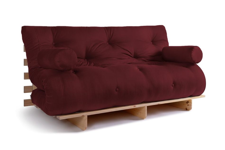 Canapé lit 160x200 - Slim Comfort Classic - Pascall Futon Bordeaux