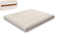 Matelas 180x200 naturel avec de la laine, coco et 2x latex - Futon Comfort Wool - Pascall Ecru