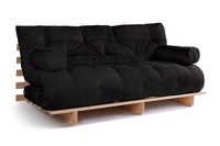 Canapé lit 180x200 - Slim Exclusive Classic - Pascall Futon Noir