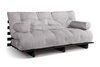 Canapé lit 180x200 - Slim Comfort Black - Pascall Futon Gris Clair