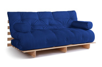 Canapé lit 180x200 - Slim Comfort Classic - Pascall Futon Bleu