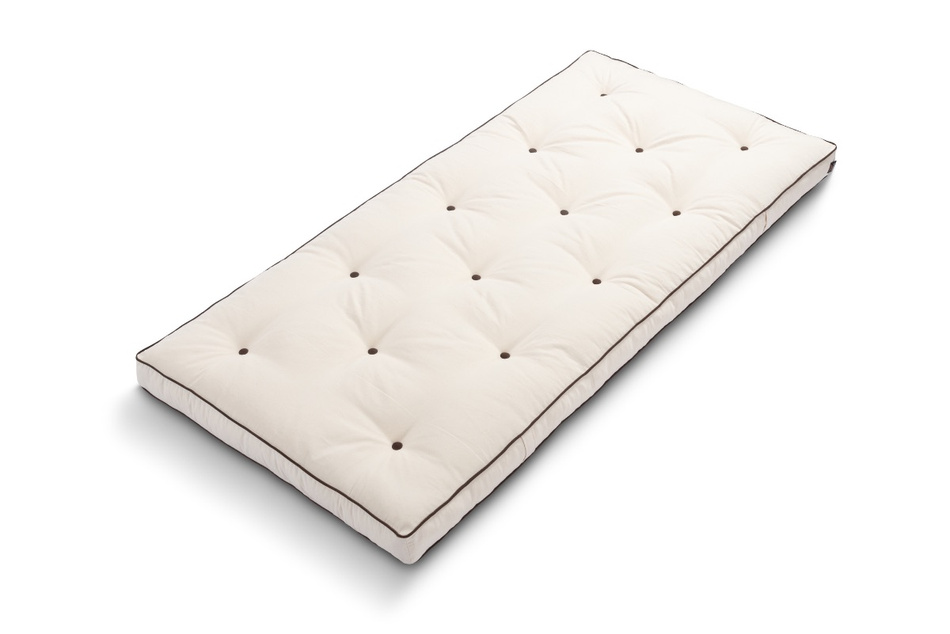 Matelas 90x200 naturel - Futon Slim Natural Kedro - Pascall Ecru