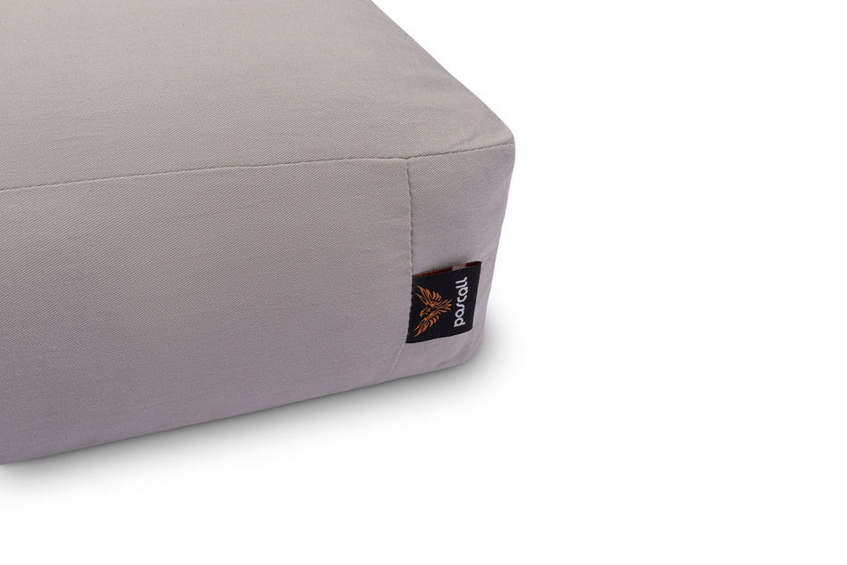 Matelas 120x200 naturel avec de la laine, coco et 2x latex - Futon Comfort Wool - Pascall Gris