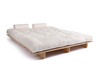 Canapé lit 160x200 - Slim Basic Classic - Pascall Futon Ecru