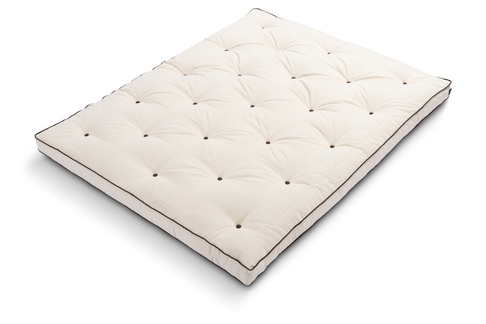 Matelas Futon 180x200 naturel avec latex - Slim Duo Latex Kedro - Pascall Ecru