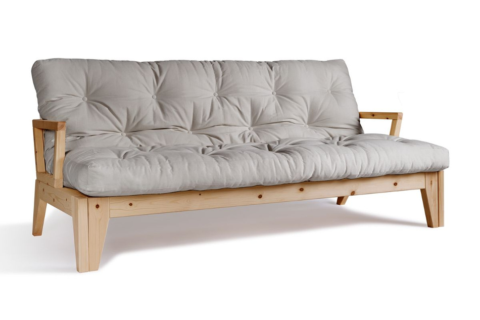 Canapé lit 200 cm - Sakura - Pascall Futon Gris Clair