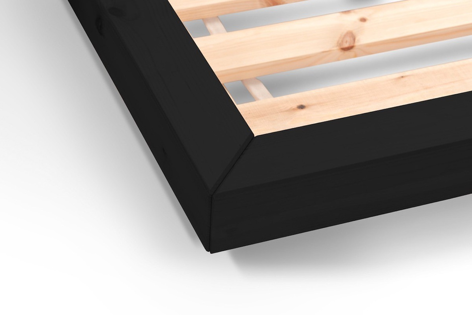 Lit en bois 120x200 - Zen Black - Pascall 
