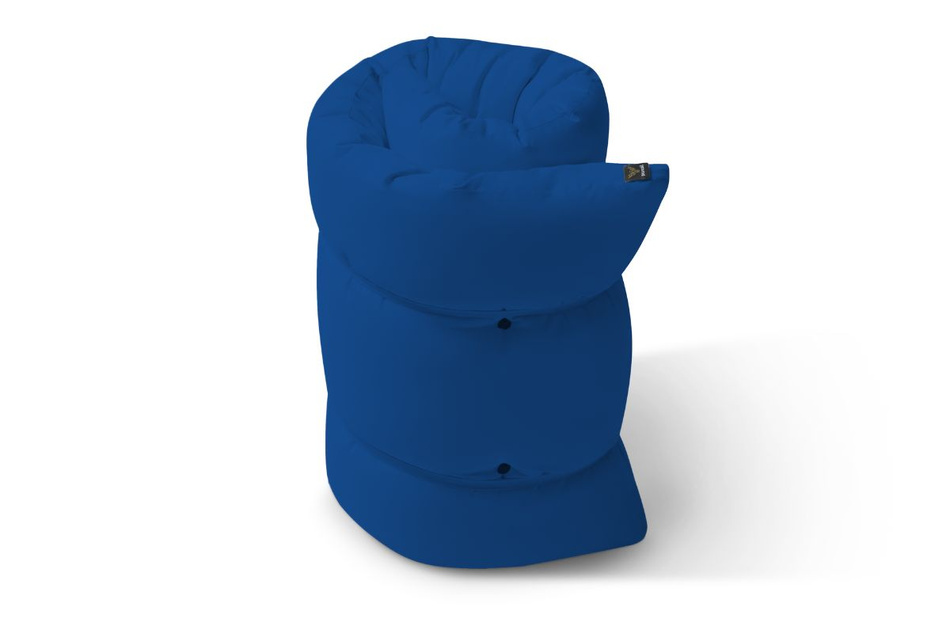 Matelas 120x200 naturel - Futon Pascall Travel Natural Bleu