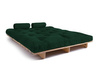 Canapé lit 160x200 - Slim Comfort Classic - Pascall Futon Vert Boutellie