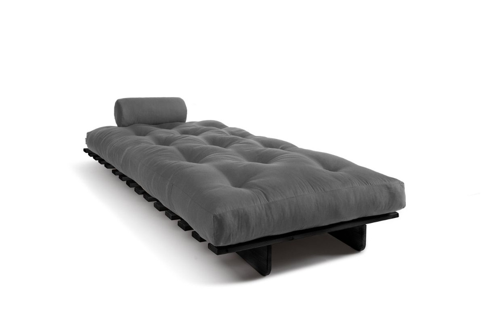 Canapé lit 90x200 - Slim Exclusive Black - Pascall Futon Gris