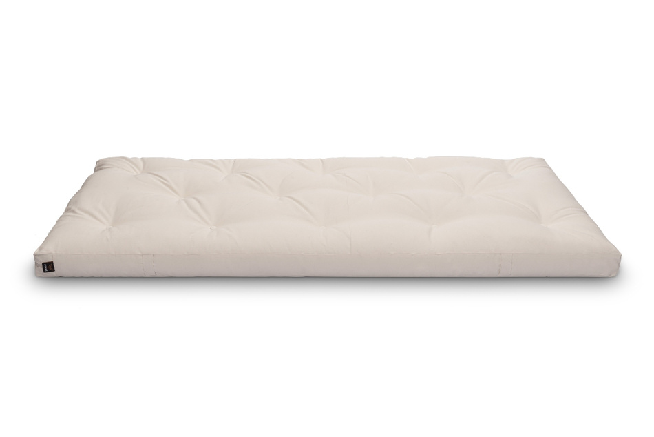 Matelas 90x200 naturel avec latex - Futon Slim Duo Latex - Pascall Jaune