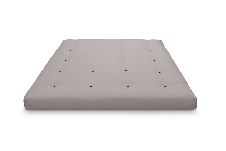 Matelas 180x200 naturel avec de la laine, coco et 2x latex - Futon Comfort Wool - Pascall Gris