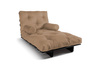 Canapé lit 90x200 - Slim Comfort Black - Pascall Futon Beige