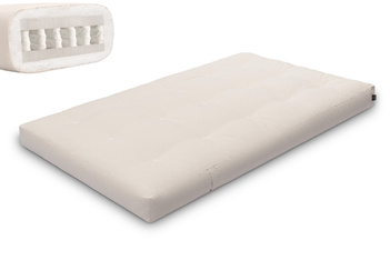 Matelas 120x200 naturel - Futon Hybrid Pocket H3 - Pascall Ecru