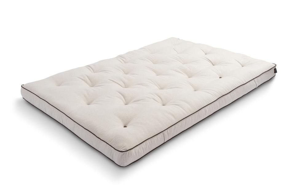 Matelas Futon 140x200 naturel avec latex - Slim Duo Latex Kedro - Pascall Lin