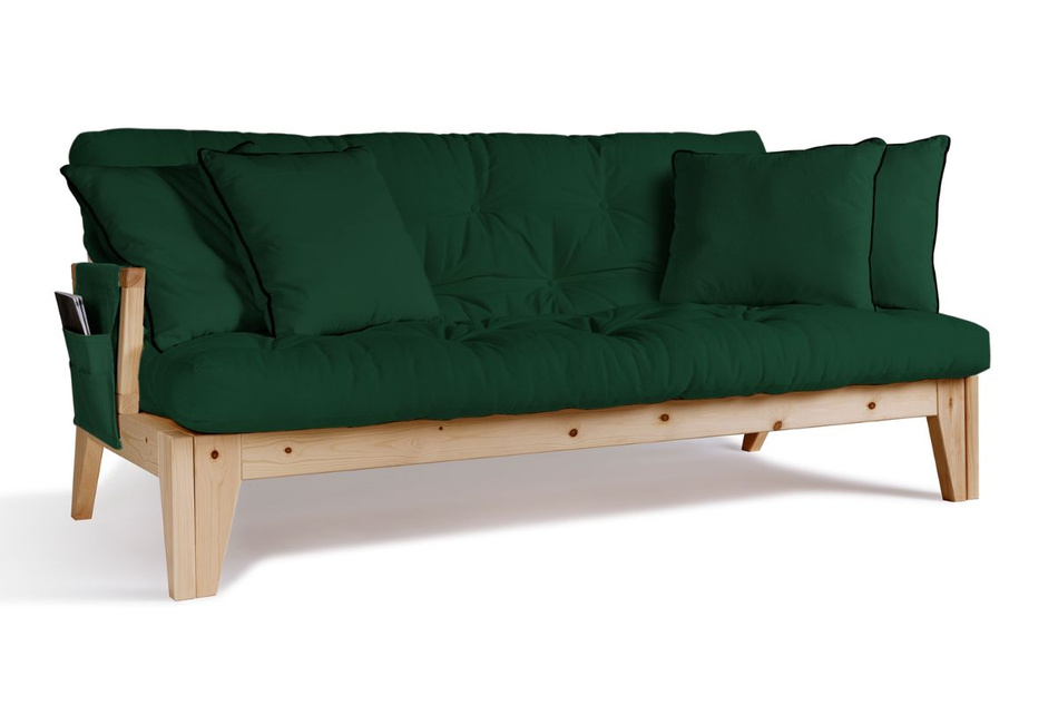 Canapé lit 200 cm - Sakura - Pascall Futon Vert Bouteille